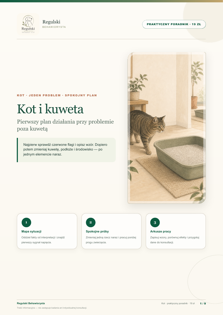 Okładka PDF: Kot i kuweta