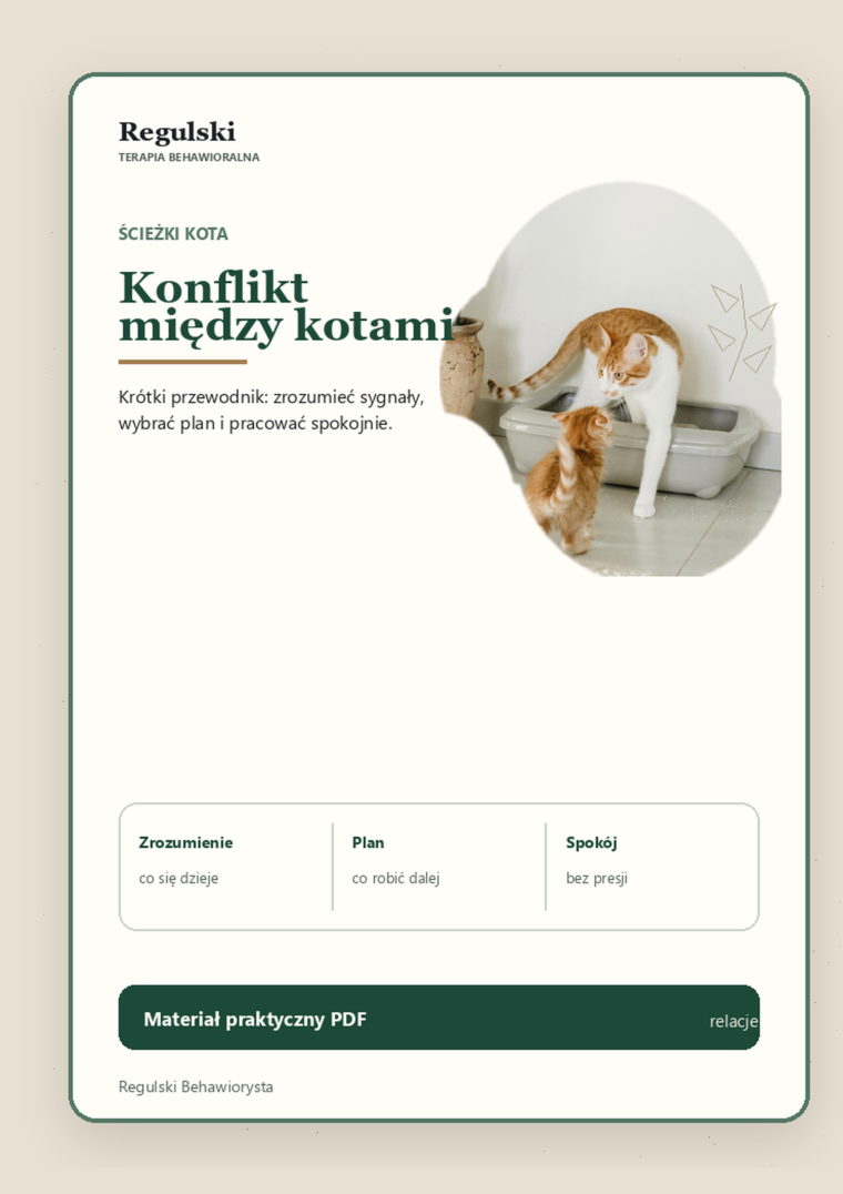 Podgląd strony 1: Konflikt między kotami