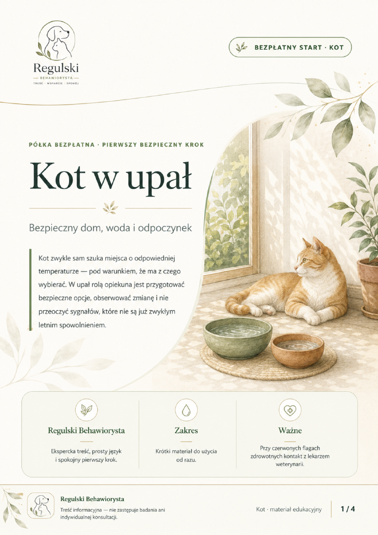 Podgląd strony 1: Kot w upał