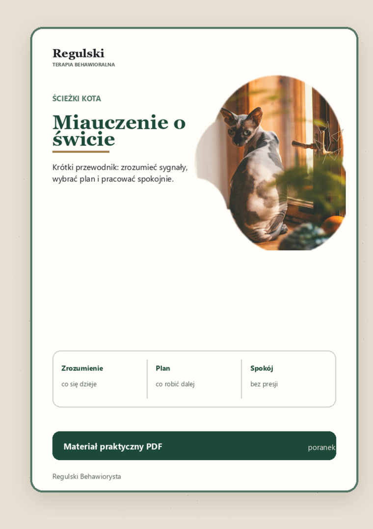 Podgląd strony 1: Miauczenie o świcie
