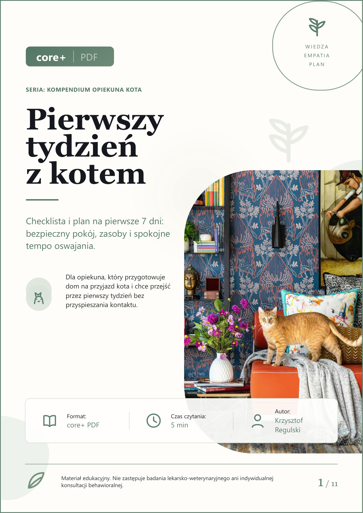 Podgląd strony 1: Pierwszy tydzień z kotem