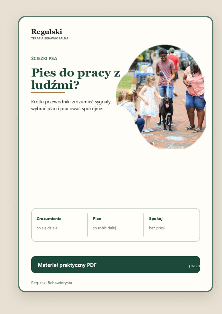 Podgląd strony 1: Pies do pracy z ludźmi