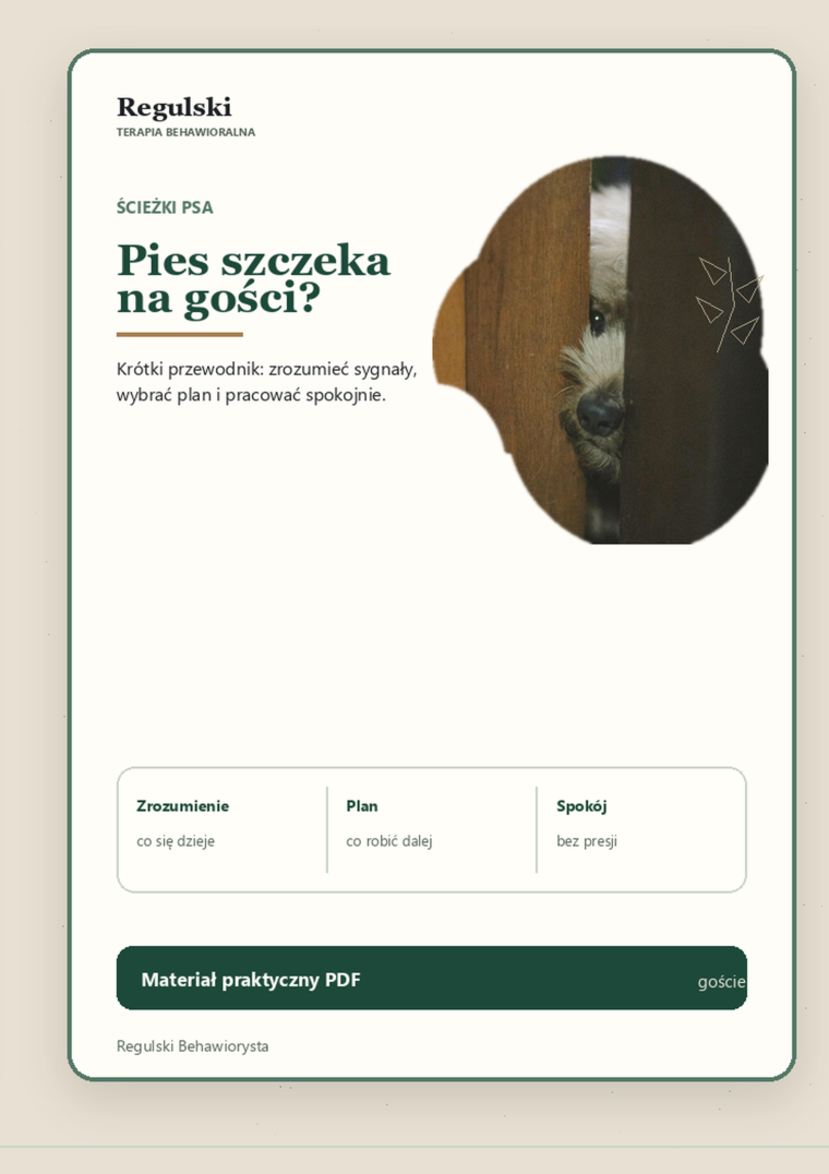 Podgląd strony 1: Pies szczeka na gości
