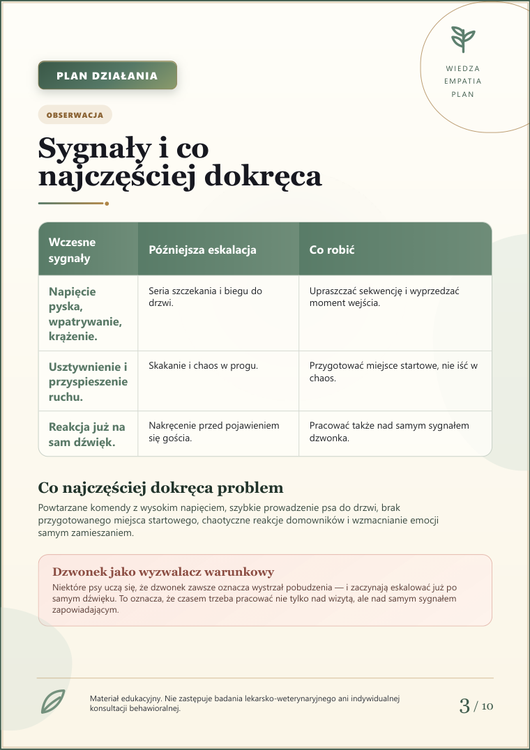 Podgląd strony 3: Pies szczeka na gości