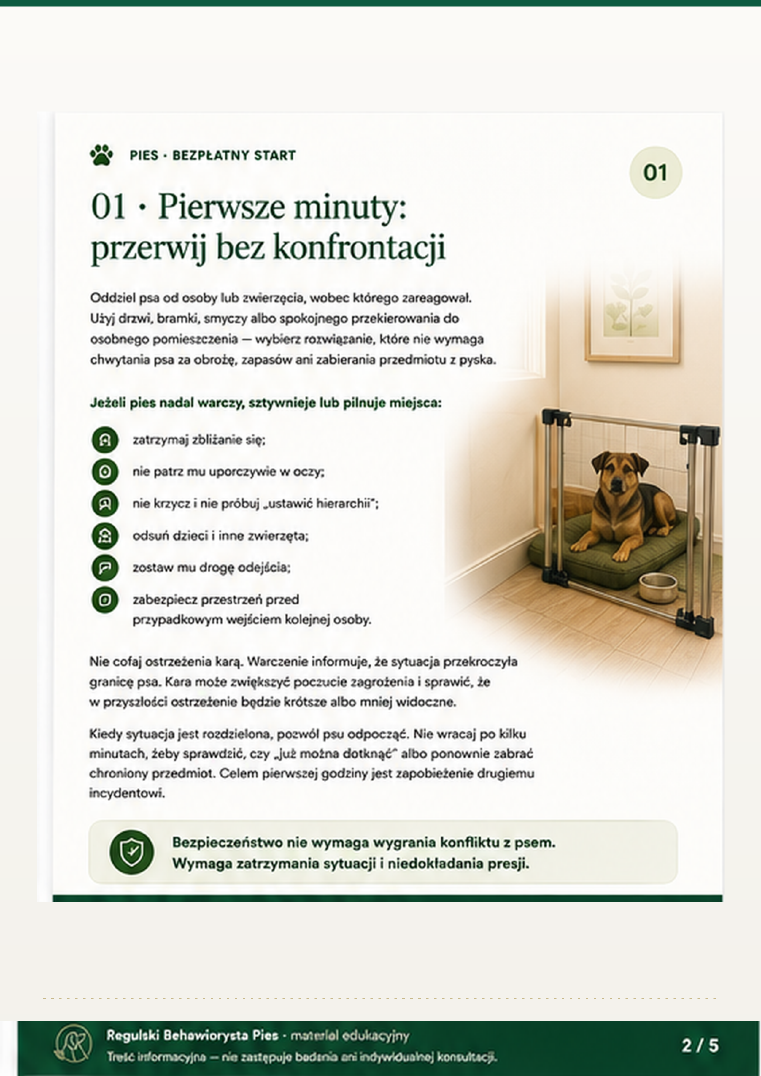 Podgląd strony 2: Pies warczał lub ugryzł
